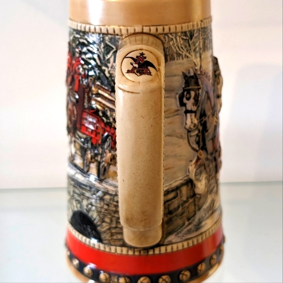 Budweiser Clydesdale Stein - Christmas 1988, Vintage Collectors - Picture 5 of 8